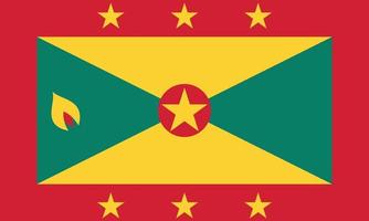 vector illustration of the Grenada flag
