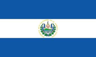 vector illustration of the El Salvador flag
