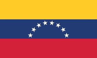 ilustración vectorial de la bandera de venezuela vector