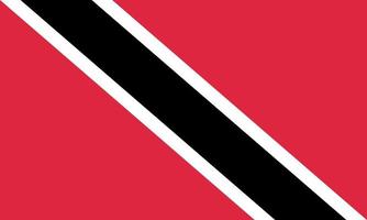 vector illustration of Trinidad and Tobago flag