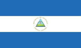 vector illustration of Nicaragua flag