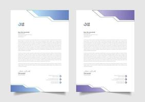 simple letterhead design vector