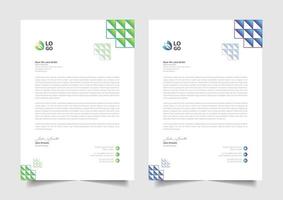 abstract simple letterhead design for business vector