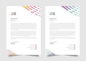 best letterhead design vector