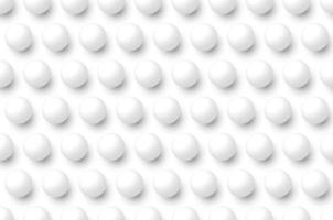 3D realistic white circle ball sphere seamless pattern background and texture vector