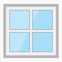 White window frame isolated on white background vector