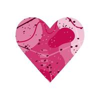 corazón abstracto. silueta abstracta roja en forma de corazón. diseño para el día de san valentín, boda, medicina. ilustración vectorial vector