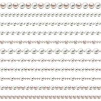 Glamour seamless Borders on white Background Vector