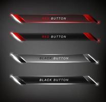 Set of web glossy buttons