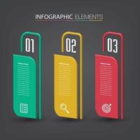 modern text box template banner Infographics vector