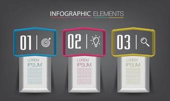 modern text box template banner Infographics vector