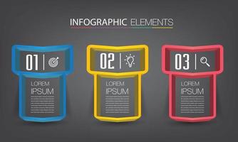 modern text box template banner Infographics vector