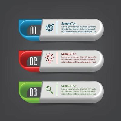 modern text box template banner Infographics