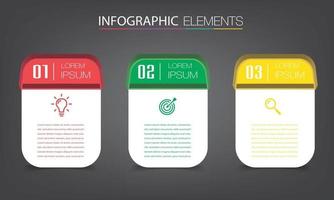 modern text box template banner Infographics vector