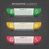 modern text box template banner Infographics vector