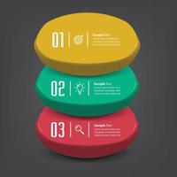 modern text box template banner Infographics vector