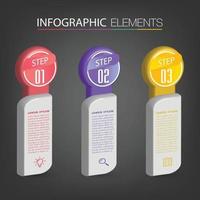 modern text box template banner Infographics vector