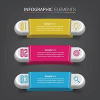 modern text box template banner Infographics vector