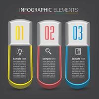 modern text box template banner Infographics vector