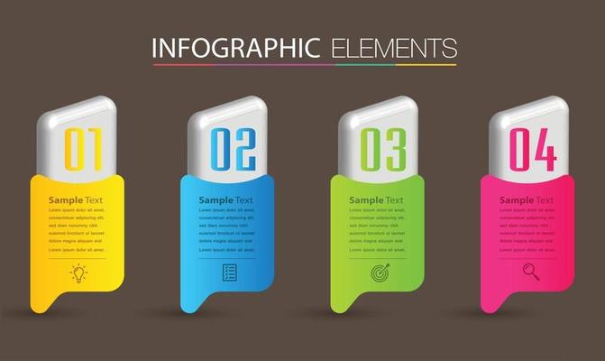 modern text box template banner Infographics