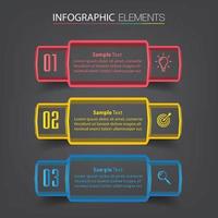 modern text box template banner Infographics vector