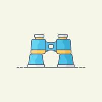 Binoculars vector icon illustration