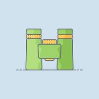 Binoculars vector icon illustration