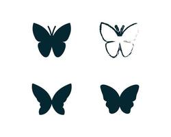 animal mariposa conceptual simple concepto belleza animal insecto vector