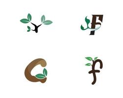 Tree leaf vector logo design NATURE plant logo for nature logo and vector design icon