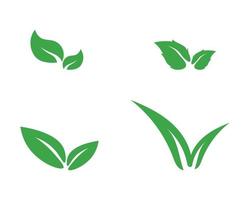 diseño de logotipo de vector de hoja de árbol logotipo de planta de naturaleza para logotipo de naturaleza e icono de diseño vectorial