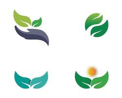 diseño de logotipo de vector de hoja de árbol logotipo de planta de naturaleza para logotipo de naturaleza e icono de diseño vectorial