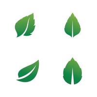 Tree leaf vector logo design green of nature go green plant logo design for business