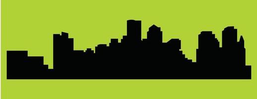 Massachusetts Boston city silhouette vector