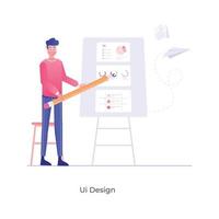 UI Design And Software vector