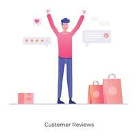 Customer and  Reviews vector