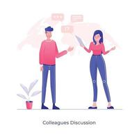Colleague Discussion and communication vector