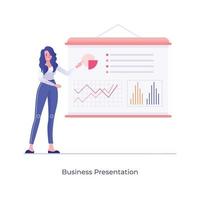 Business Presentation And chart vector