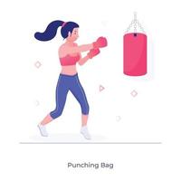 Punching Bag Elements vector