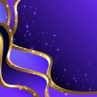 Abstract Lavender with Gold Element vector