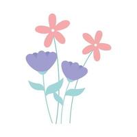 flowers stem foral vector