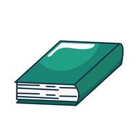 icono de libro académico vector