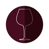 Delicious wine cup vector