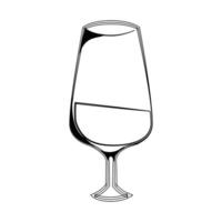 wine glass icon vector