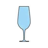 icono de copa de vino vector