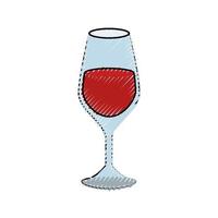 wine glass icon vector