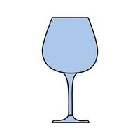 wine glass icon vector