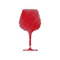 wine glass icon vector