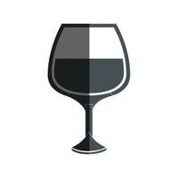 Delicious wine cup vector