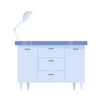 furniture cabinet lamp vector