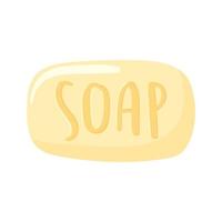 barra de jabón de baño vector